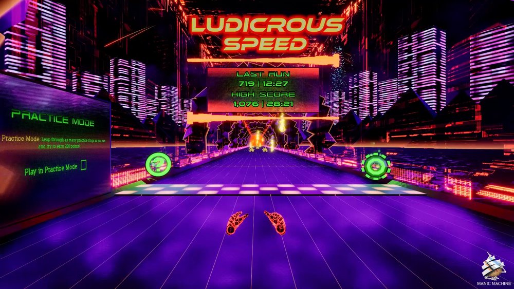 Ludicrous Speed VR starting line